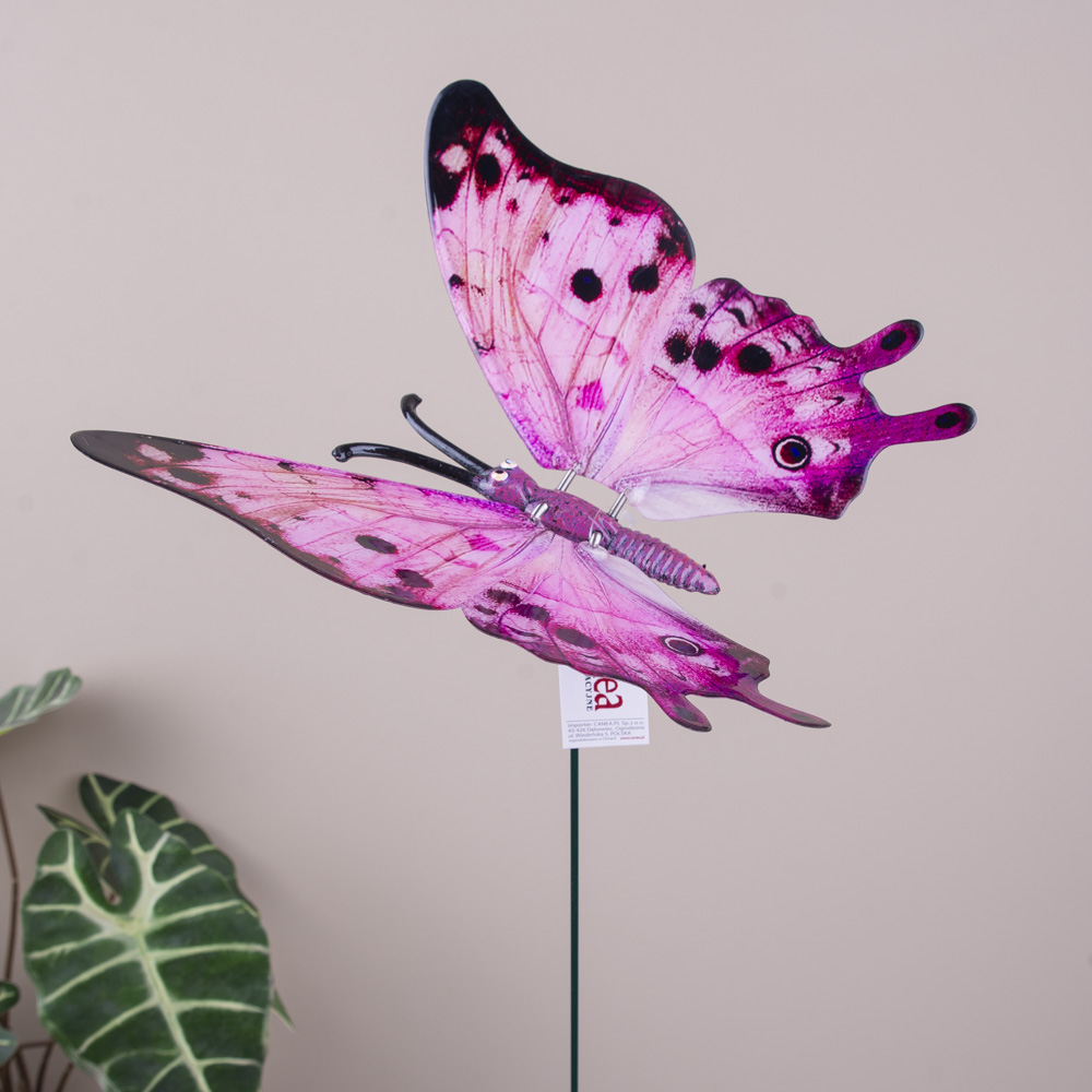 <butterfly 20 cm on a pink finger>
