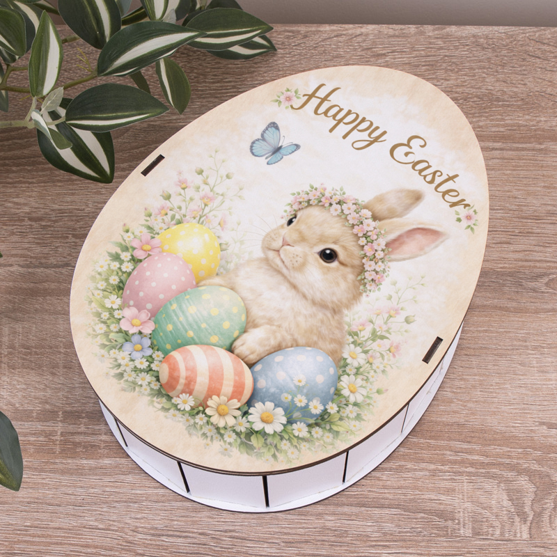 Коробка 25 см Киндер к Пасхе "Happy Easter"