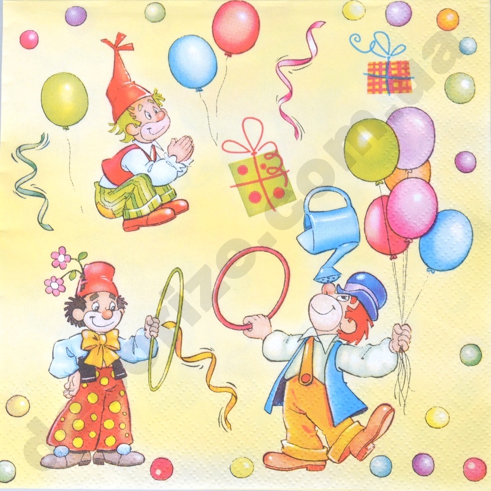 Салфетки "Клоуны 2"