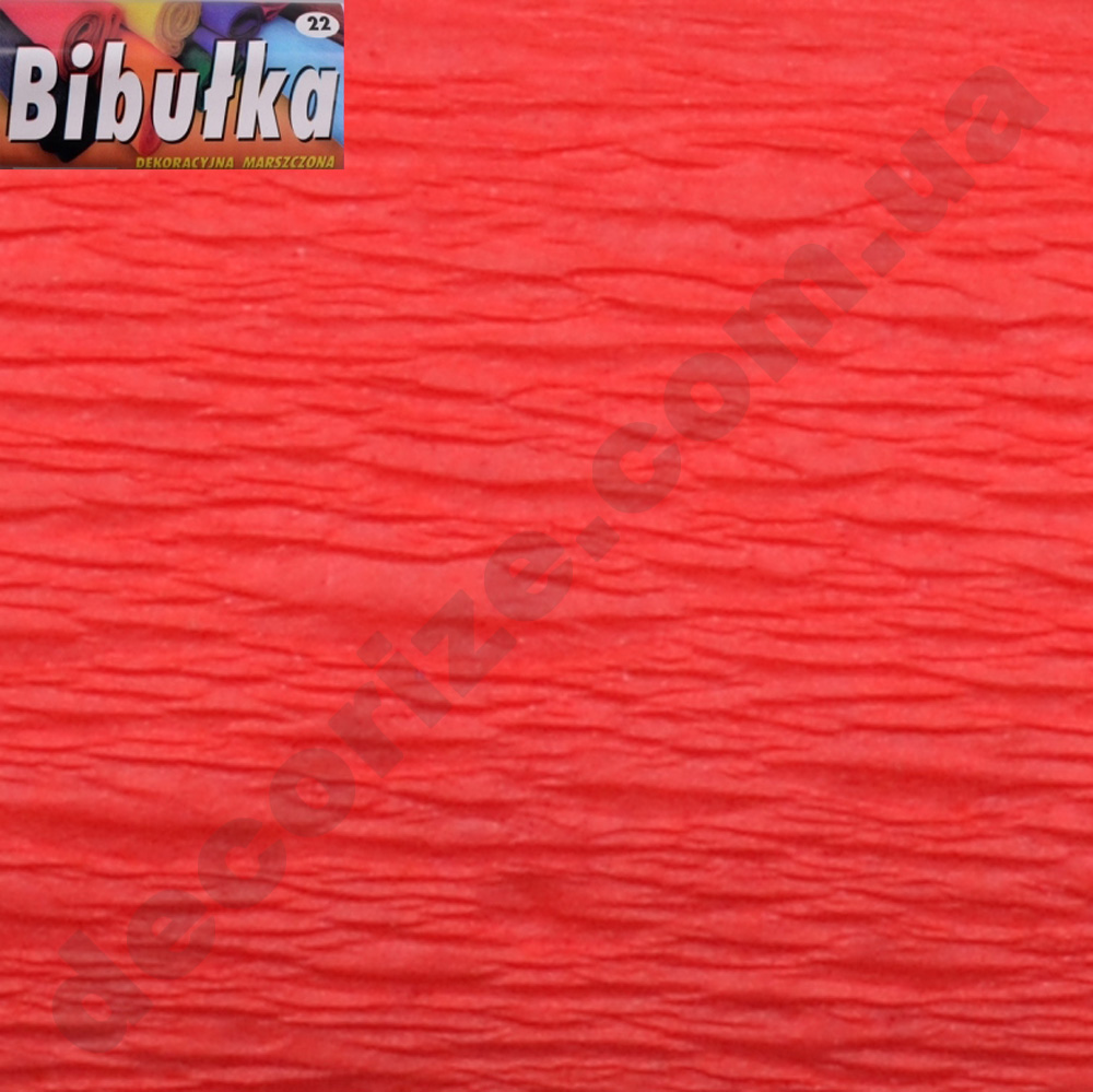 Креп бумага bibulka 50*200 (цвет красный)